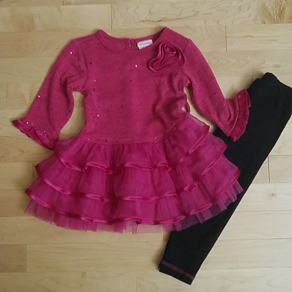 Youngland dress and leggings set. 3T